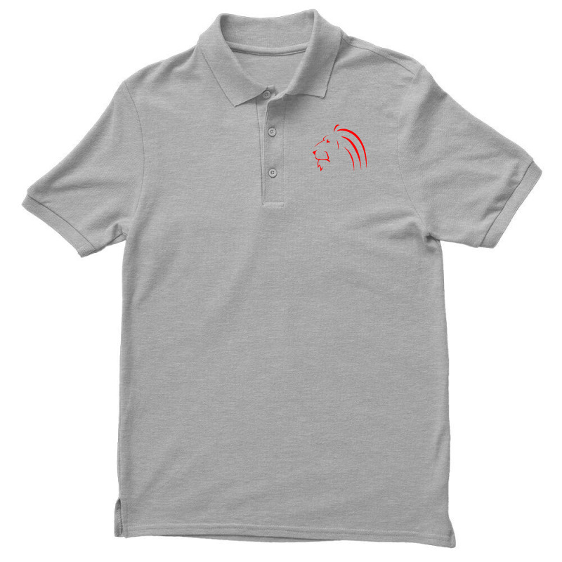 Lion Red Graphics Men's Polo Shirt | Artistshot