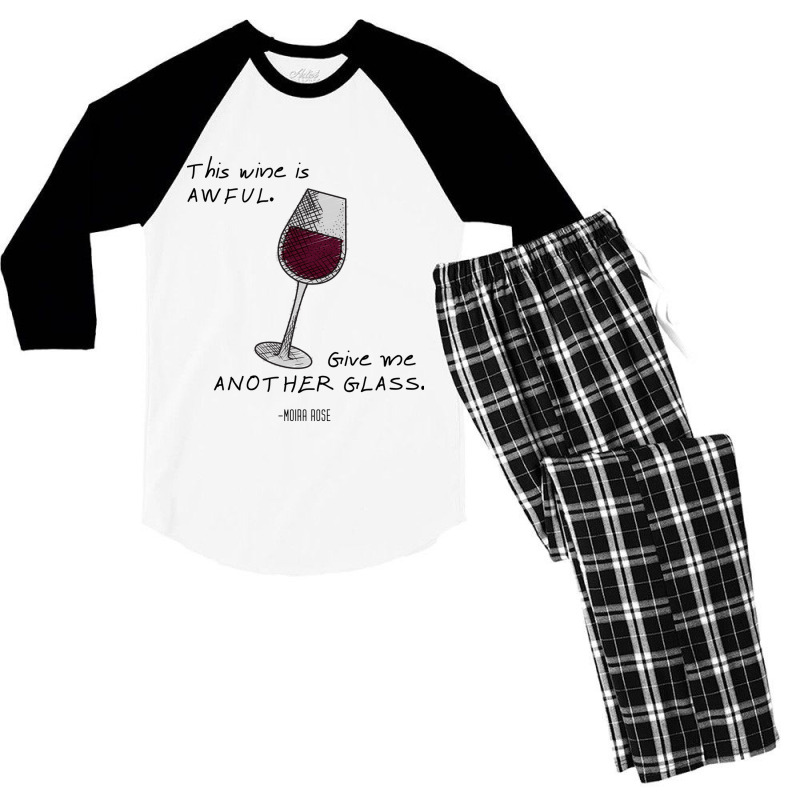 This Wine Is Awful  Moira Rose Men's 3/4 Sleeve Pajama Set | Artistshot