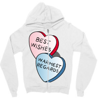 Best Wishes Warmest Regards On Candy. David Rose And Stevie Banter Awk Zipper Hoodie | Artistshot