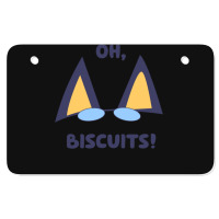 Oh Biscuits Atv License Plate | Artistshot