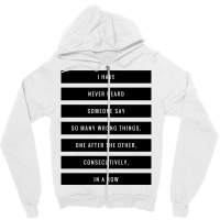 So Many Wrong Things Zipper Hoodie | Artistshot