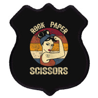 Womens Rock Paper Scissors Tee Lesbian Women Girls Gay Pride Parade Shield Patch | Artistshot