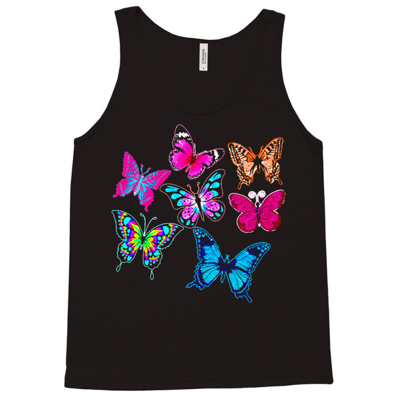 Butterflies T  Shirt Colorful Butterflies T  Shirt Tank Top | Artistshot