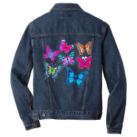 Butterflies T  Shirt Colorful Butterflies T  Shirt Men Denim Jacket | Artistshot