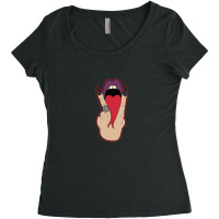 Lick Clit For Satan Women's Triblend Scoop T-shirt | Artistshot