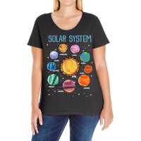 Solar System Planets Ladies Curvy T-shirt | Artistshot