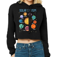 Solar System Planets Cropped Hoodie | Artistshot