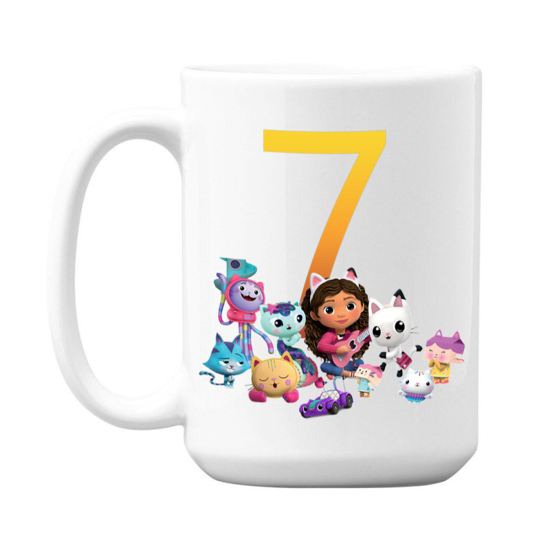 Gabby Dollhouse 7th Birthday Boy And Girl Costom Number 15 Oz Coffee Mug | Artistshot