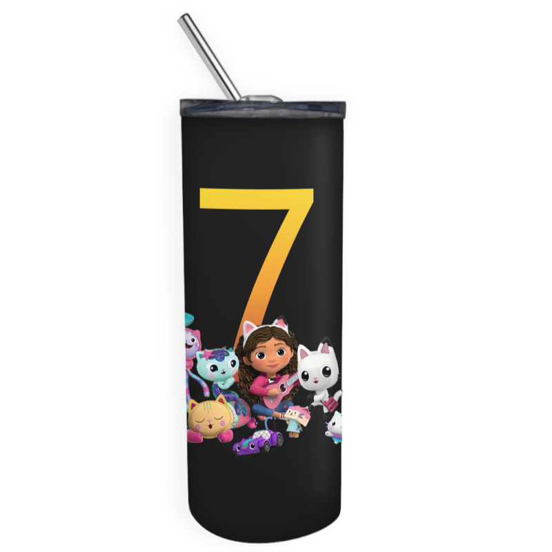 Gabby Dollhouse 7th Birthday Boy And Girl Costom Number Skinny Tumbler | Artistshot