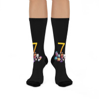 Gabby Dollhouse 7th Birthday Boy And Girl Costom Number Crew Socks | Artistshot