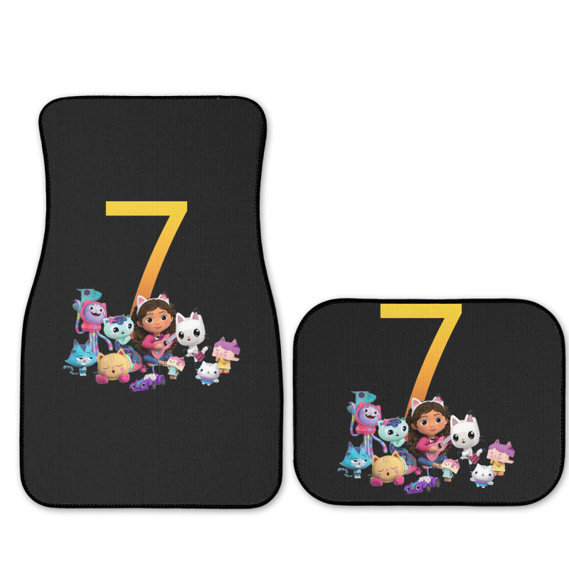 Gabby Dollhouse 7th Birthday Boy And Girl Costom Number Full Set Car Mats | Artistshot