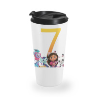 Gabby Dollhouse 7th Birthday Boy And Girl Costom Number Travel Mug | Artistshot