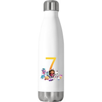 Gabby Dollhouse 7th Birthday Boy And Girl Costom Number Stainless Steel Water Bottle | Artistshot