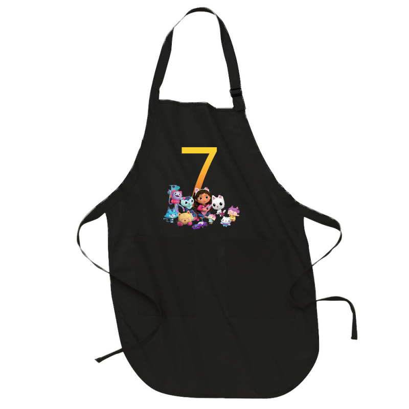 Gabby Dollhouse 7th Birthday Boy And Girl Costom Number Full-length Apron | Artistshot