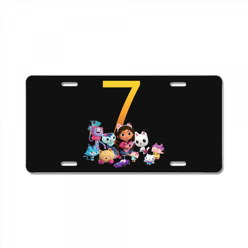 Gabby Dollhouse 7th Birthday Boy And Girl Costom Number License Plate | Artistshot