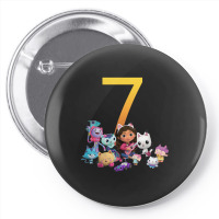 Gabby Dollhouse 7th Birthday Boy And Girl Costom Number Pin-back Button | Artistshot