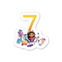 Gabby Dollhouse 7th Birthday Boy And Girl Costom Number Sticker | Artistshot