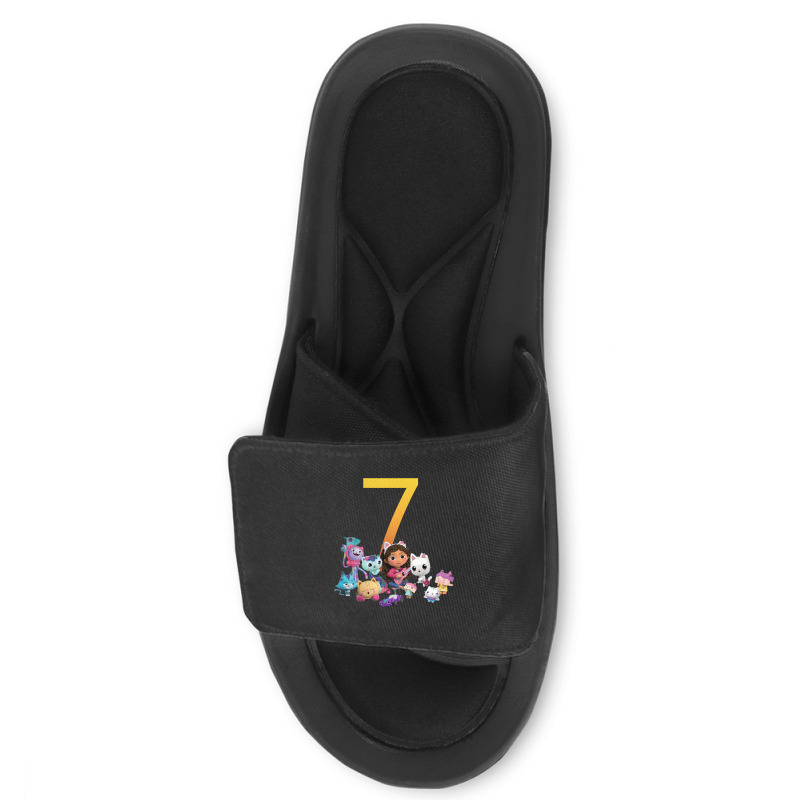 Gabby Dollhouse 7th Birthday Boy And Girl Costom Number Slide Sandal | Artistshot