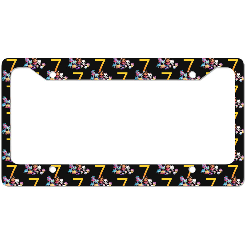 Gabby Dollhouse 7th Birthday Boy And Girl Costom Number License Plate Frame | Artistshot