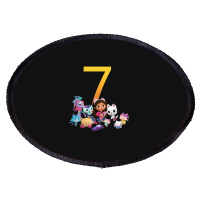 Gabby Dollhouse 7th Birthday Boy And Girl Costom Number Oval Patch | Artistshot