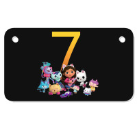 Gabby Dollhouse 7th Birthday Boy And Girl Costom Number Motorcycle License Plate | Artistshot