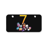 Gabby Dollhouse 7th Birthday Boy And Girl Costom Number Bicycle License Plate | Artistshot