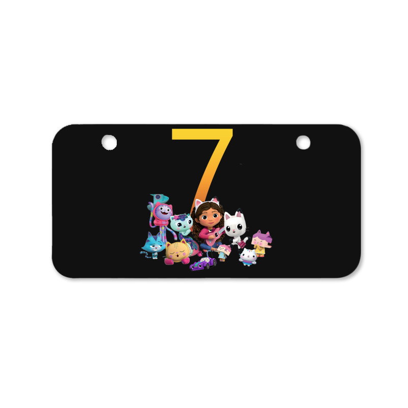 Gabby Dollhouse 7th Birthday Boy And Girl Costom Number Bicycle License Plate | Artistshot