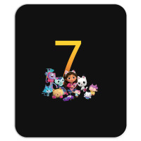 Gabby Dollhouse 7th Birthday Boy And Girl Costom Number Mousepad | Artistshot