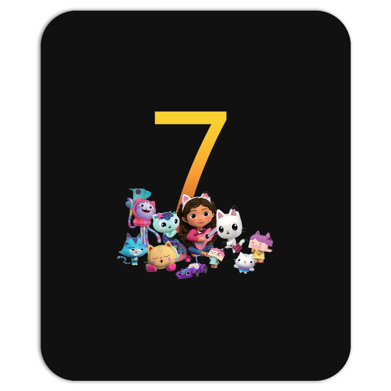 Gabby Dollhouse 7th Birthday Boy And Girl Costom Number Mousepad | Artistshot