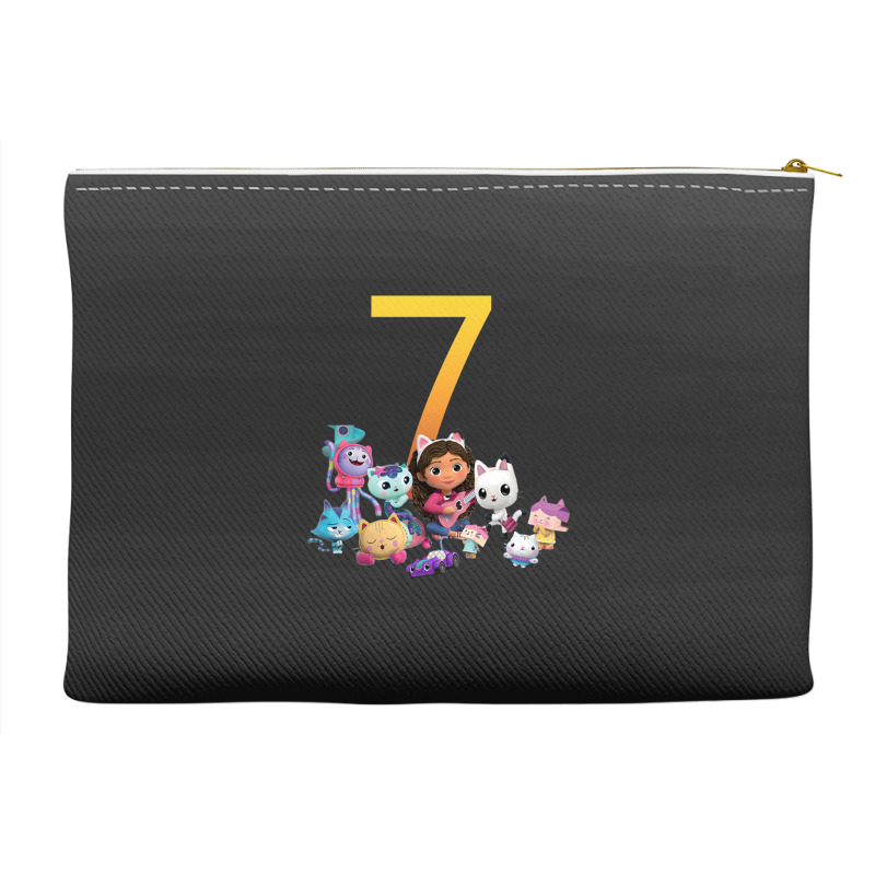 Gabby Dollhouse 7th Birthday Boy And Girl Costom Number Accessory Pouches | Artistshot