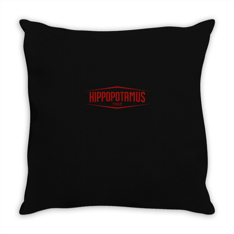 Hippopotamus Resto 1 Throw Pillow | Artistshot