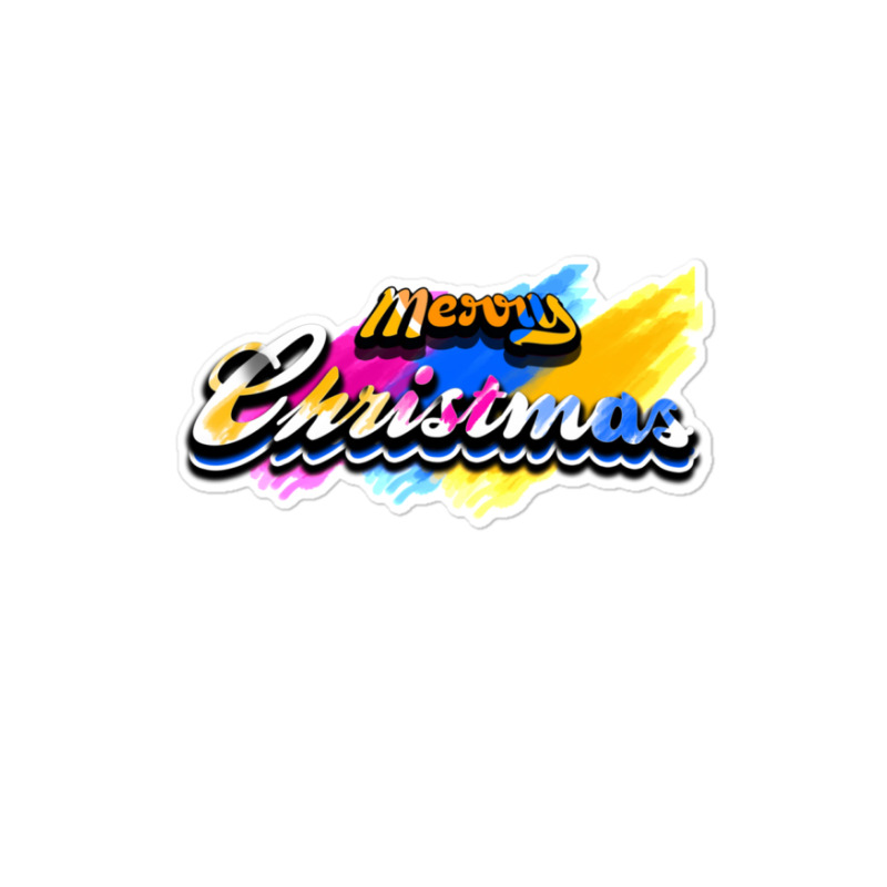 Merry Christmas Hiphop Shirts Sticker | Artistshot