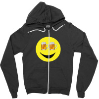 Happy Hour Face .png Zipper Hoodie | Artistshot