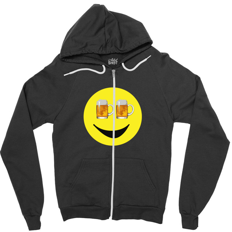 Happy Hour Face .png Zipper Hoodie by JessicaHarper | Artistshot