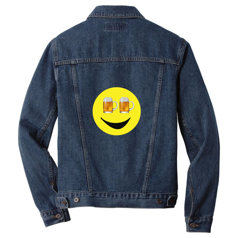 Happy Hour Face .png Men Denim Jacket by JessicaHarper | Artistshot