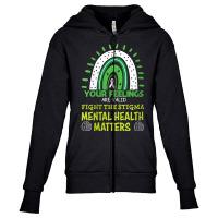 Womens Your Feeling Are Valid Mental Health Matters Mind Therapist V N Youth Zipper Hoodie | Artistshot