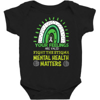 Womens Your Feeling Are Valid Mental Health Matters Mind Therapist V N Baby Bodysuit | Artistshot