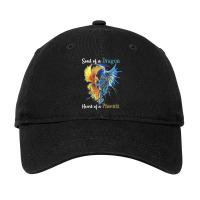 Soul Of A Dragon Heart Of A Phoenix Adjustable Cap | Artistshot