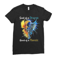 Soul Of A Dragon Heart Of A Phoenix Ladies Fitted T-shirt | Artistshot