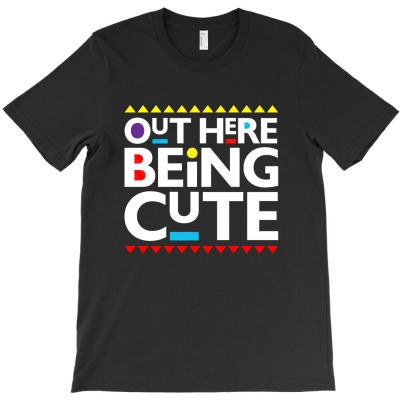 Out Here Being Cute T-shirt Designed By Diki Hidayat