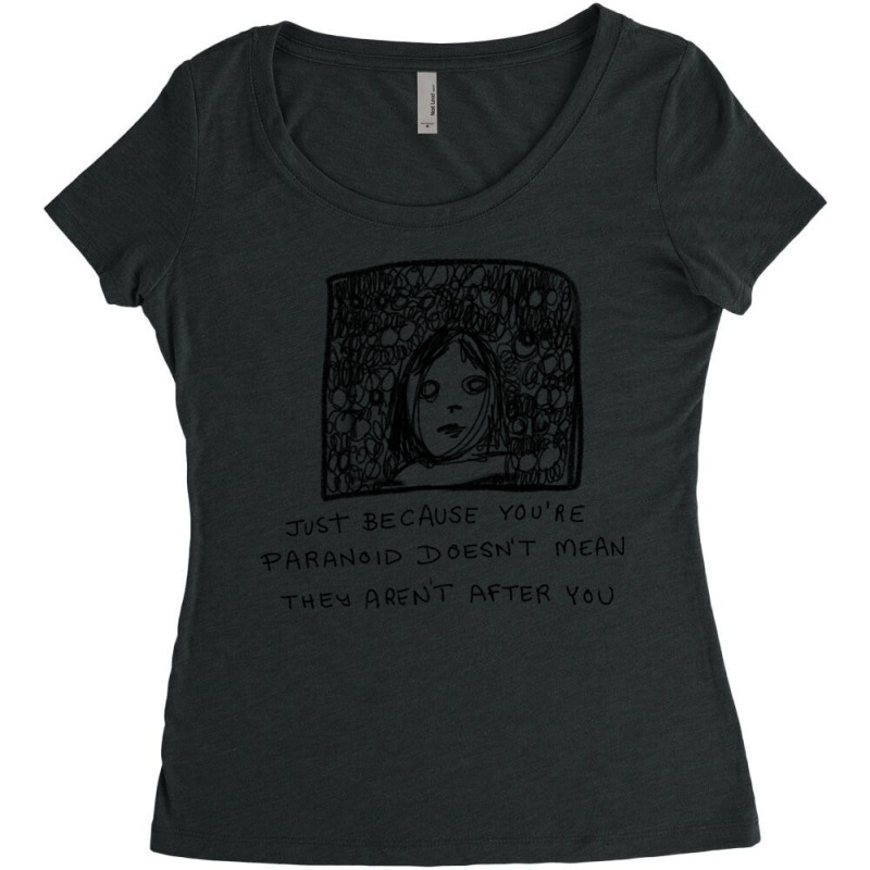 Paranoia Women's Triblend Scoop T-shirt by LindaMarisa | Artistshot