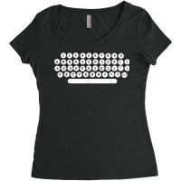 Typewriter Novel Author Book Writer Literary Editor T Women's Triblend Scoop T-shirt | Artistshot