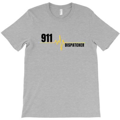 911 Dispatcher Heart Beat T-shirt Designed By Diki Hidayat