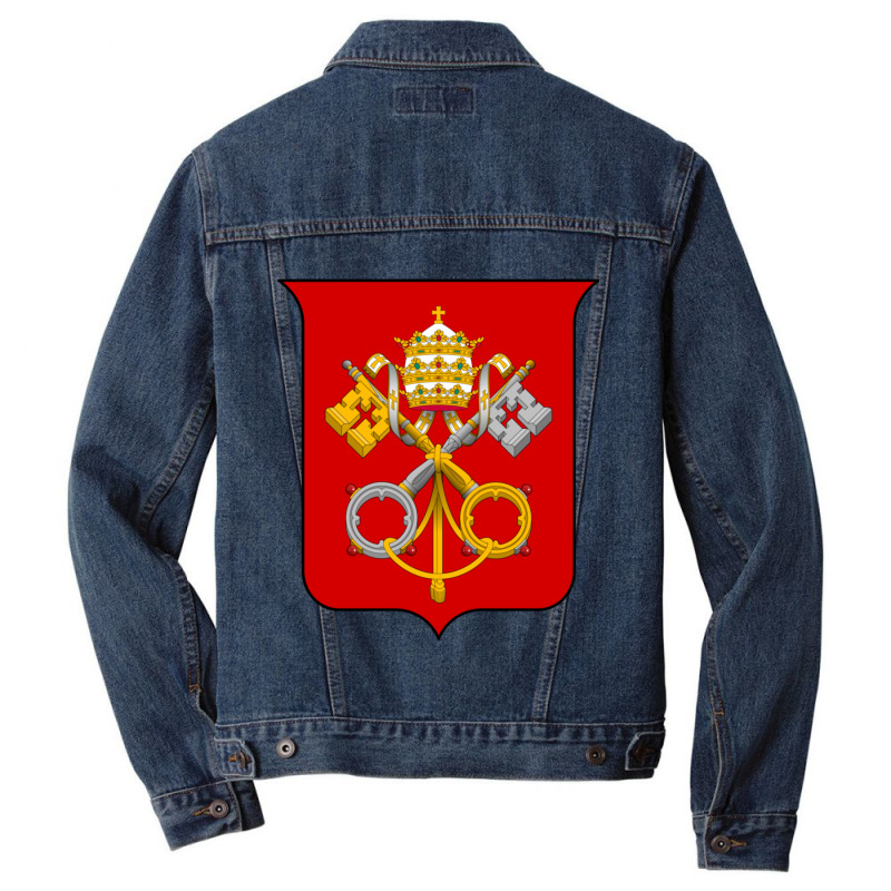 Coat Of Arms Holy See Men Denim Jacket | Artistshot