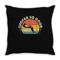 Yj6j Vintage Shofar So Good Rosh Hashanah Jewish Day Throw Pillow | Artistshot