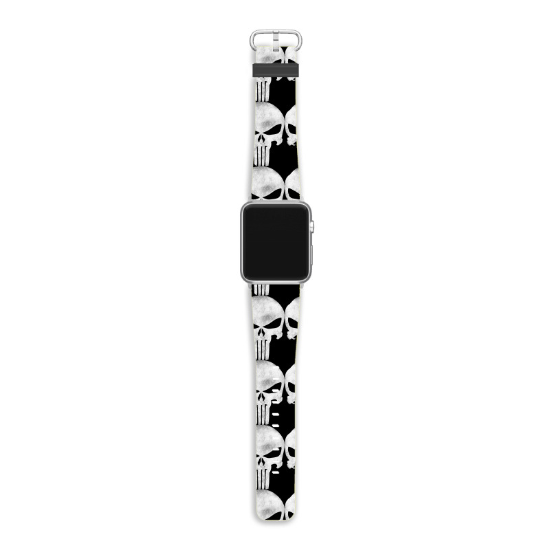 Custom Punisher Skull Vintage Apple Watch Band By Dejavu77