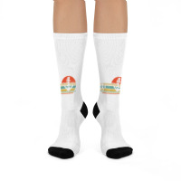 Boating But Did We Sink Pontoon Captain T Shirt Crew Socks | Artistshot