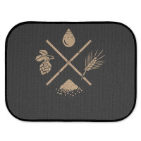 Water Barley Yeast Hops  Beer Homebrew Rear Car Mat | Artistshot