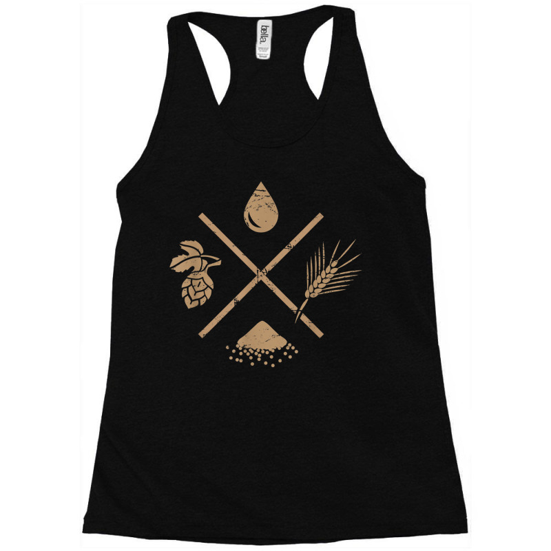 Water Barley Yeast Hops  Beer Homebrew Racerback Tank by MelanieKathleen | Artistshot