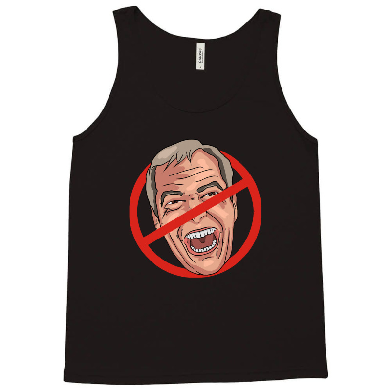 Nigel Farage No Road Sign Illustration Tank Top by MelindaBouwman | Artistshot